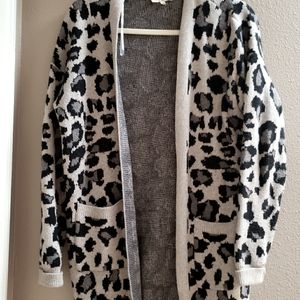 Leopard print cardigan